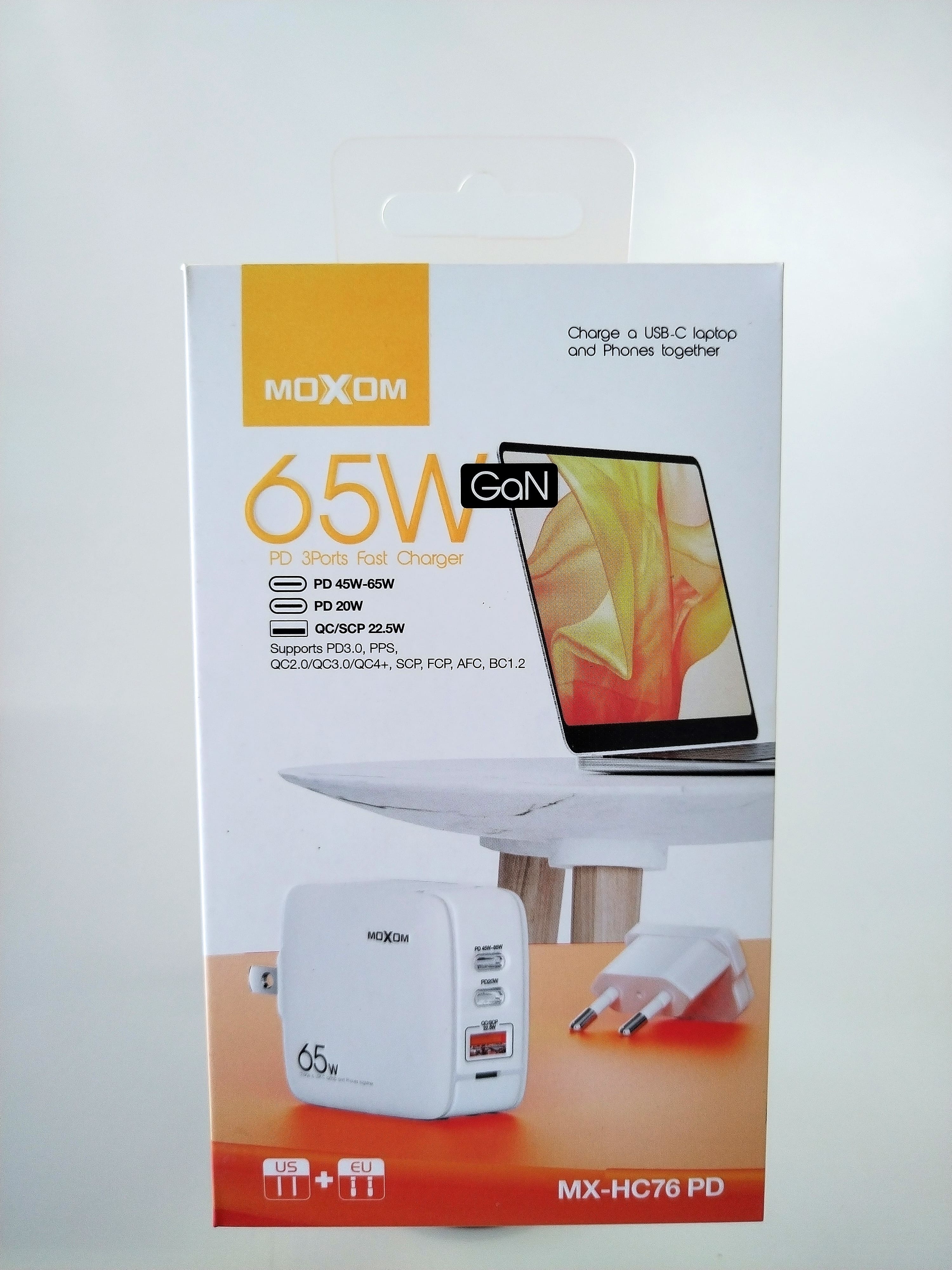 Moxom 65W PD Adapter Trio
